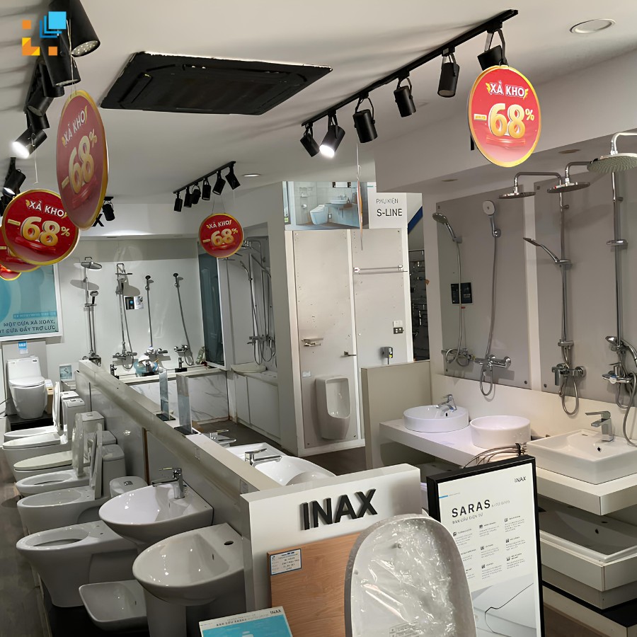 Thiết bị vệ sinh, phụ kiện chính hãng giảm tới 59%